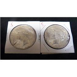 2-1923 Silver Dollars