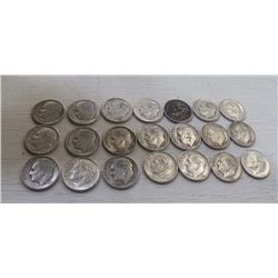 21 Rosevelt Dimes
