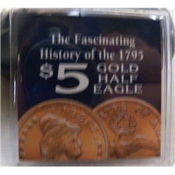 $5.00 Gold Replica Half Eagle 1795