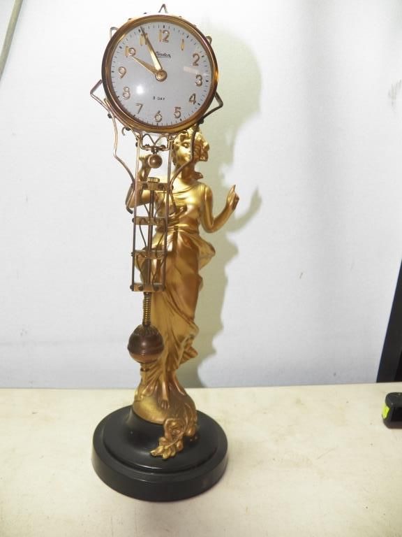 Linden Lady Swinging Arm Clock