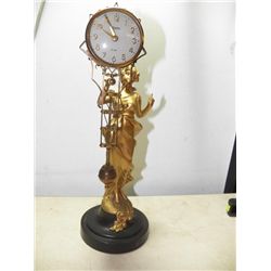 Linden Lady Swinging Arm Clock