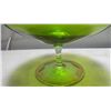 Image 4 : Stemmed Green Glass Bowl