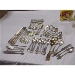 Misc. Silver Plated Silverware & Serving Pieces