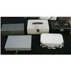 Image 1 : Five misc. metal lock boxes.  Two with keys.