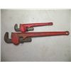 Image 1 : 2-Red Handled Pipe Wrenches