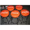 Image 2 : "Enjoy Coca-Cola”, (5) Coca-Cola bar stools.