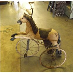 Victorian Child's Horse Tricycle