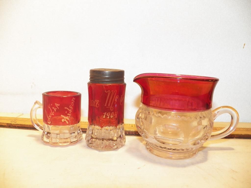 Red Ruby Flash Glass Souvenirs