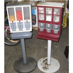One pair coin operated vending machines. 25 cent.