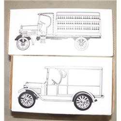 2- Ertl Die Cast Truck Bank