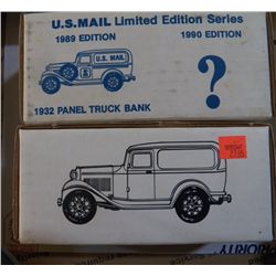 2-Ertl Die Cast Truck Banks