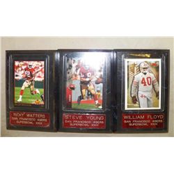 3-49ers  Baseball Card Plaque