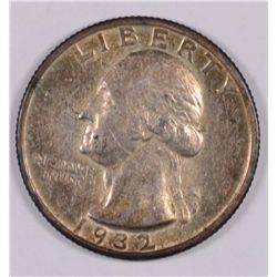 1932-S WASHINGTON QUARTER AU+