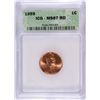 Image 1 : 1959 LINCOLN CENT ICG MS-67 RD