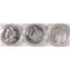 Image 1 : LOT OF 3 AU/BU MORGAN DOLLARS CLEANED 1885, 1883-O, 1879-S