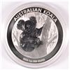 Image 1 : 2013 AUSTRALIAN KOALA, ONE OUNCE .999 SILVER DOLLAR COIN, IN ORIGINAL CAPSULE
