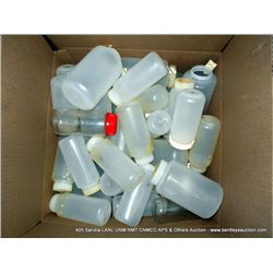 BOX: PLASTIC LAB BOTTLES