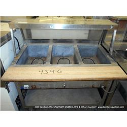 DUKE MANUFACTURING 3 CAVITY WATER LESS FOOD WARMER (print sequence:) 513405