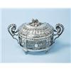 Image 1 : A fine 19th century crystal and silver covere...