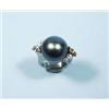 Image 1 : A custom made platinum and diamond cocktail r...