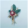 Image 1 : An important 18 kt. gold, diamond, ruby and c...