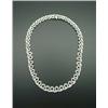 Image 1 : An 18 kt. white gold and diamond necklace. Un...