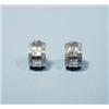 Image 1 : A pair of very good 18 kt. white gold and dia...