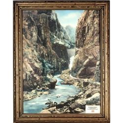 Colored advertising litho for Burlington Route