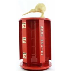 Vintage counter top Kiwi boot polish stand