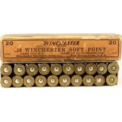 Full correct box Winchester .30 W.C.F. Soft Point