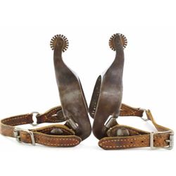 EF Blanchard spurs No. 8PS marked Yucca Ariz