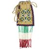 Image 1 : C. 1900 nicely beaded draw string bag