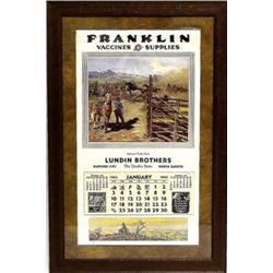 Great 1943 Franklin Vaccines calendar