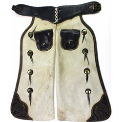 Unmarked Heiser Batwing chaps in two tone