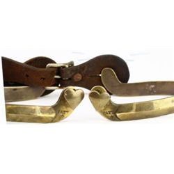Matching pair spurs and bit Hercules bronze,