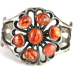 Good sand cast Navajo bracelet set with 7