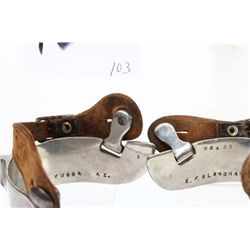 EF Blanchard No. 4SS spurs with 1 1/2" heel
