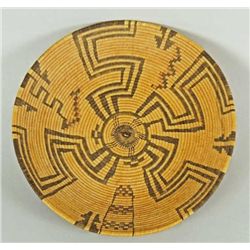 Rare Yavapai Apache 12" basketry tray