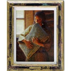 "In Abbott's Post" original oil on board