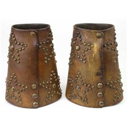 Early fancy pair spotted cuffs with studded 5