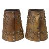 Image 1 : Early fancy pair spotted cuffs with studded 5