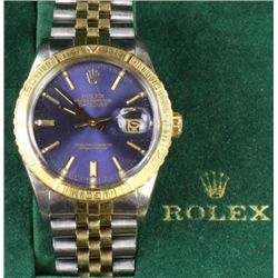 Mans Rolex Oyster Perpetual Datejust wrist watch