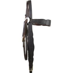 Unmarked Visalia black leather headstall