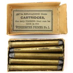 Full correct box Winchester 25-25 Stevens ammo.