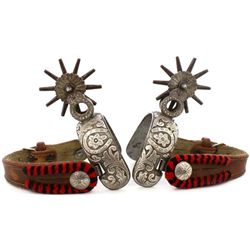 Beautiful double mounted Mexican spurs