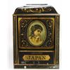Image 1 : Tin lithograph bulk tea caddy advertising Japan