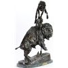 Image 1 : Large buffalo horse bronze originally by Frederick