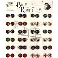 Impressive bridle rosette display by Mast Harness