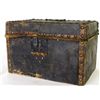 Image 1 : Small 19th C. leather bound travel box