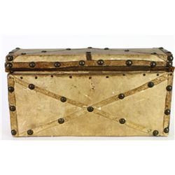 Fine little leather bound document box